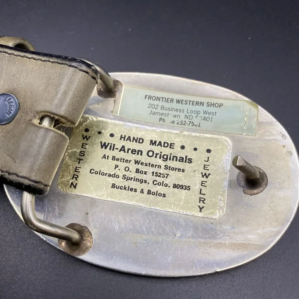 Wil-Aren Originals Leather Belt Hand Made Western Cowgirl